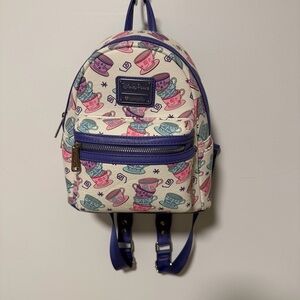 Loungefly Disney Parks Mad Tea Party Mini Backpack